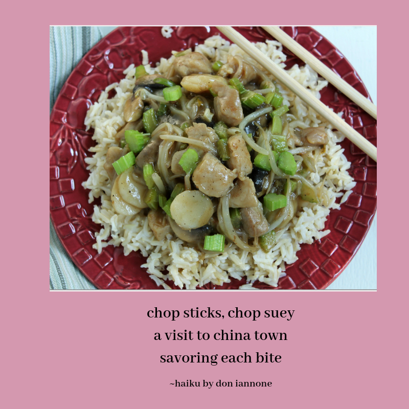 chop sticks, chop suey