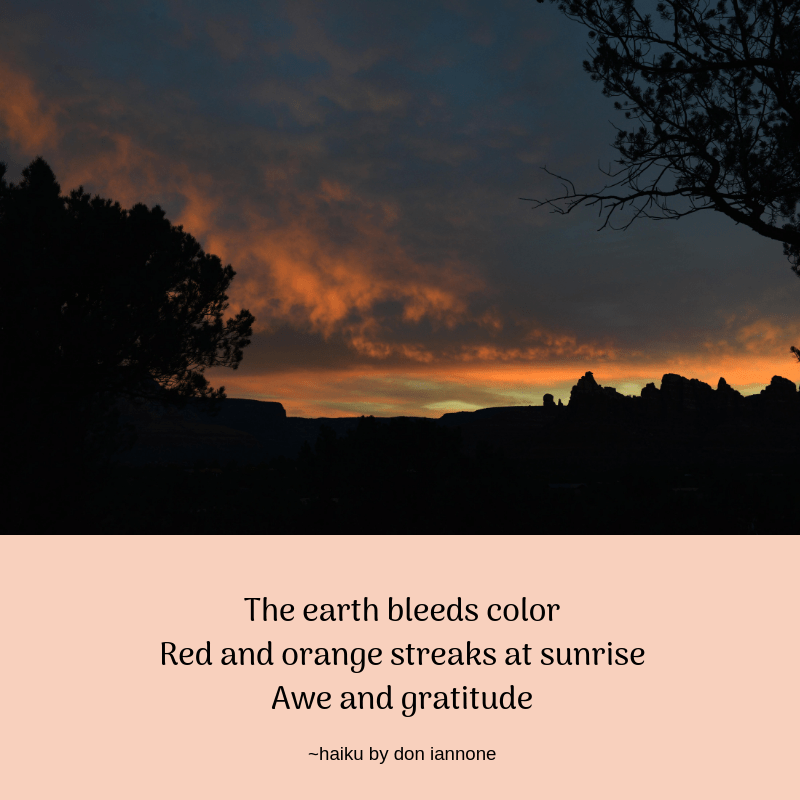 sedona sunrise haiku